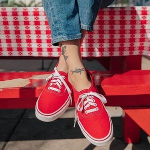 SOLD…….Vans | Women’s | 5.5 - Mens 7 | Red Classics Sneakers